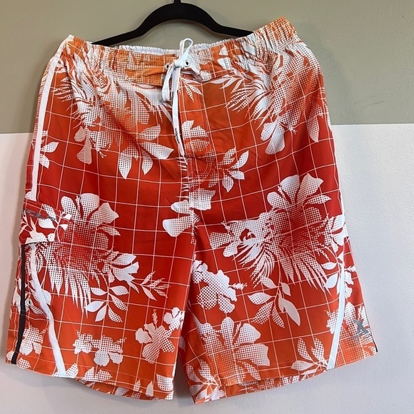 ZeroXposur Floral Print Swim Shorts size large - Picture 1 of 6